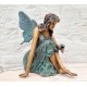 Bronze elf - Fairy sculpture - Decorative sculpture of an angel - Bronze fairy
