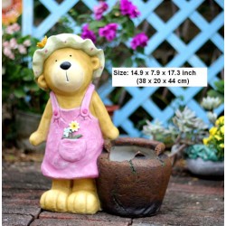 Garden Animal Sculpture Bear Statues, Garden Decor Ideas, Outdoor Garden Decoration, Animal Statues, Garden Ornament, Villa Courtyard Decor