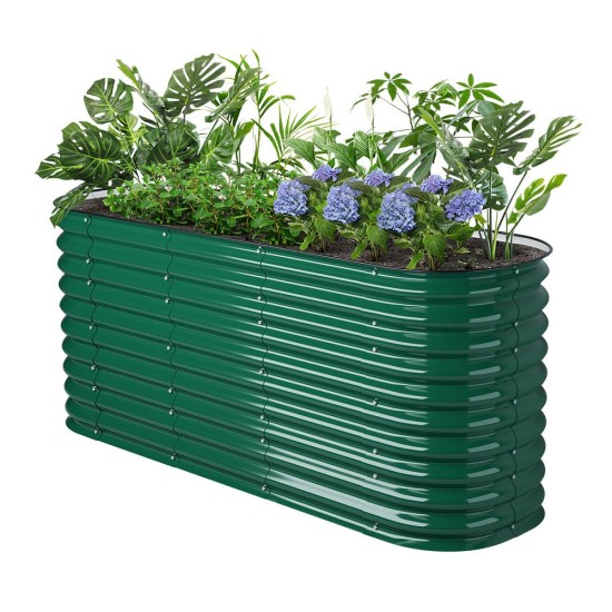 32'' Tall 6.5'x2' Metal Raised Garden Beds (6 in 1)
