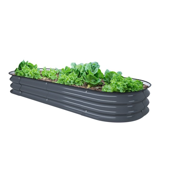 8'' Tall 5'x2' Metal Raised Garden Beds (4 in 1)