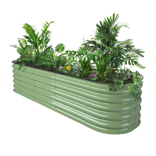 17'' Tall 6.5x2 Metal Raised Garden Beds (6 in 1)